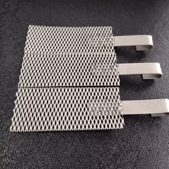 Gramo. 2 Ánodo de hoja de malla de alambre de titanio de grado 2 para electrólisis de agua de mar